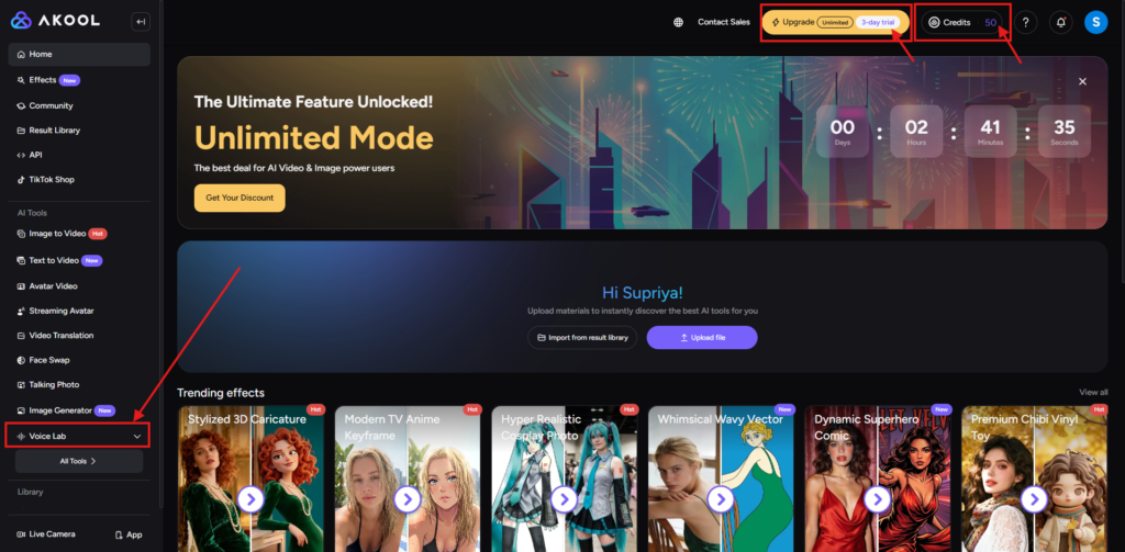 Akool ai voice generator