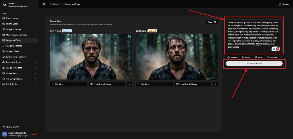 Vheer ai video generator