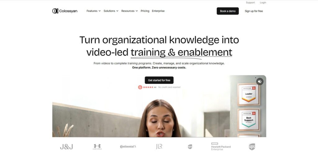 Colossyan homepage