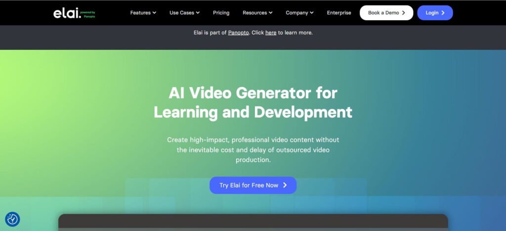 Elai homepage