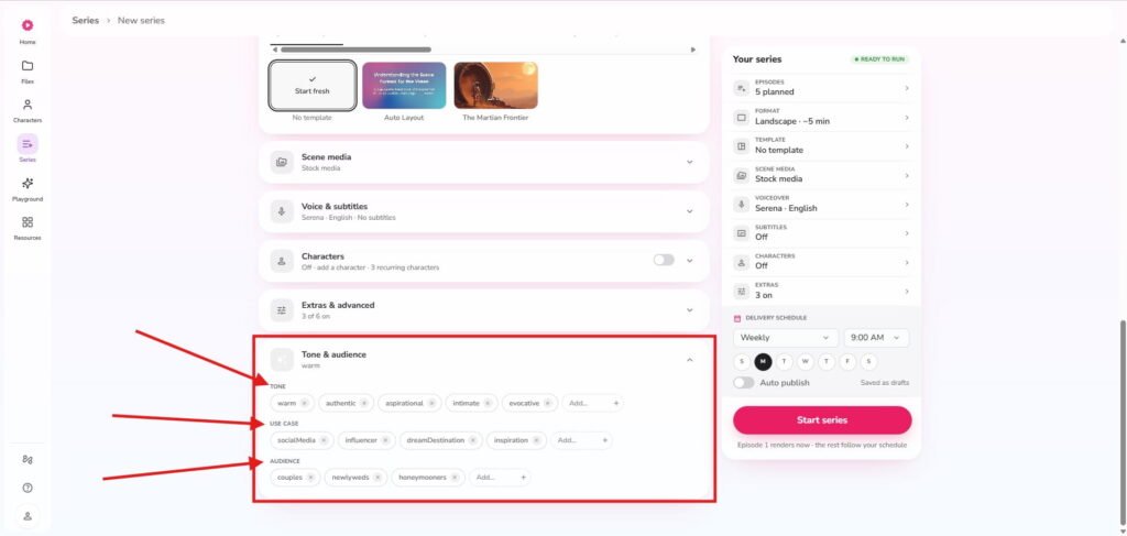 Create instagram faceless reels using step 5