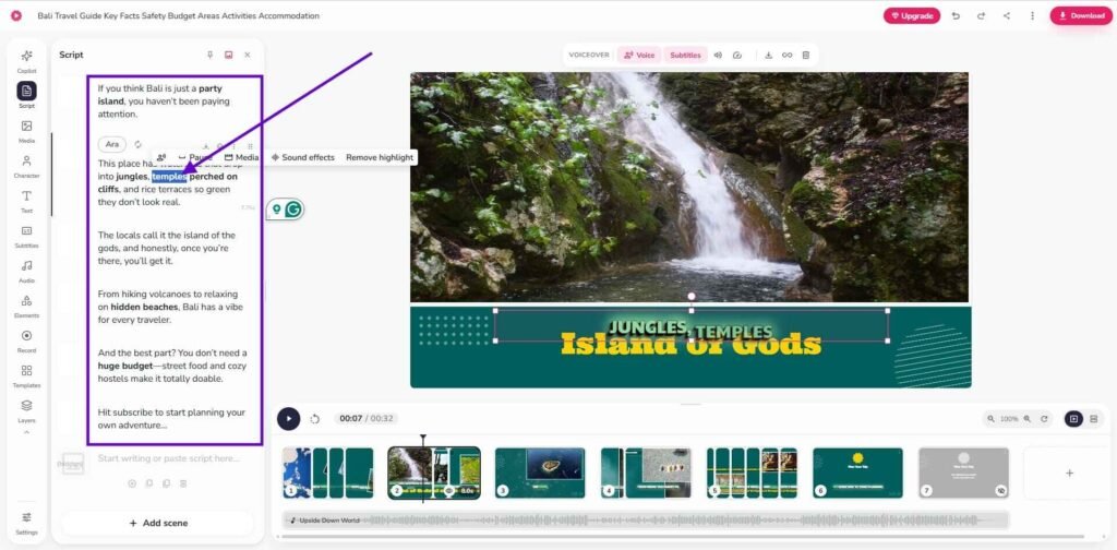 text based video editing