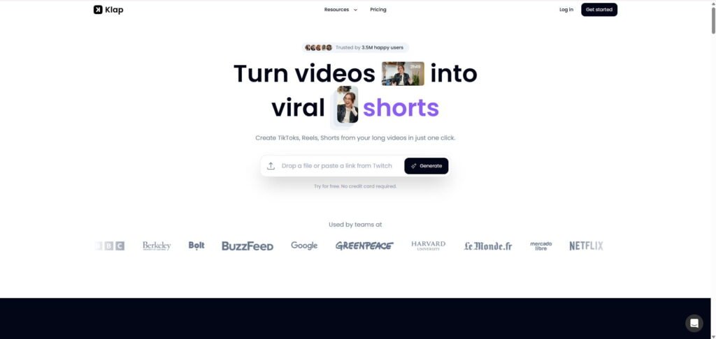 Klap, the best clipping software homepage