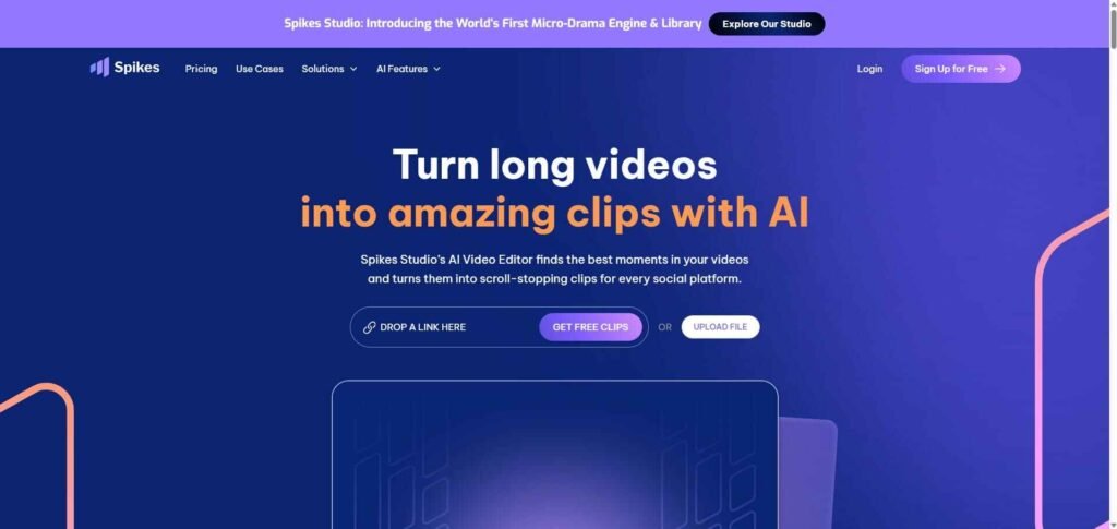 Spikes Studio, the best clipping app homepage