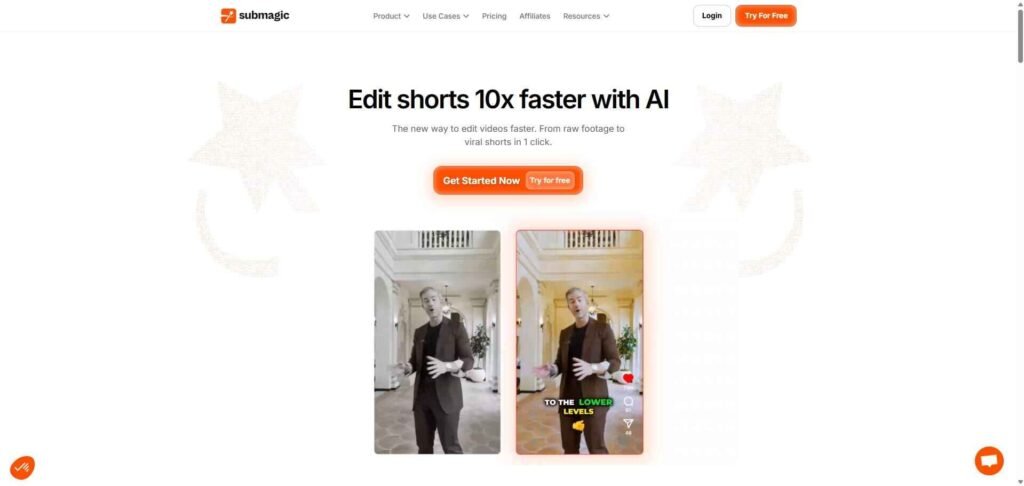 Submagic, the best clipping software homepage